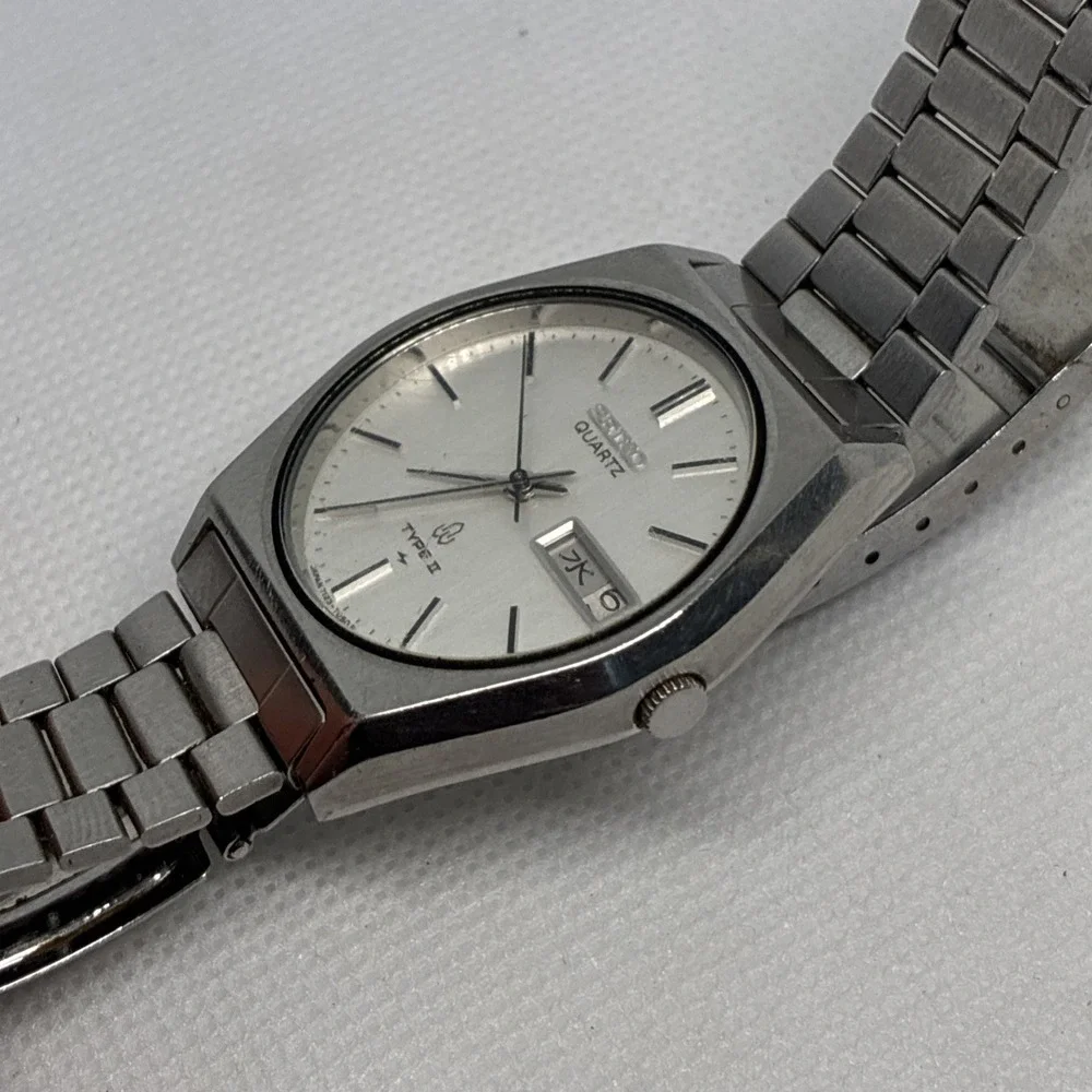 Seiko Type II 34mm Quartz 7123-7080 Day/Date - Running - Read !!
